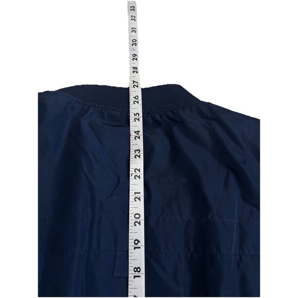 NEW Eleven Paris LA Collection Bomber Jacket Men's Sz L Navy Zip Up Streetwear - Picture 12 of 12